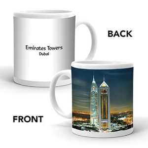 Ajooba Dubai Souvenir Mug Emirates Towers MG 007