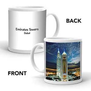 Ajooba Dubai Souvenir Mug Emirates Towers MG 008