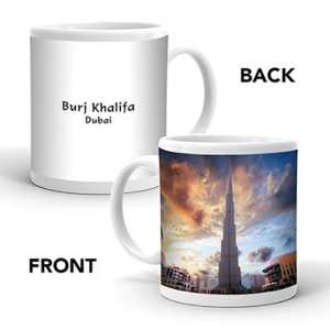 Ajooba Dubai Souvenir Mug Burj Khalifa 0003
