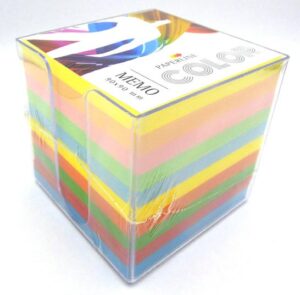 Paperline Cube Memo 90 x 90 mm - 870 sheet without glue plastic case Coloured