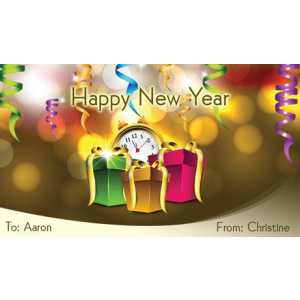 New Year Gift Tag NY GT 0504