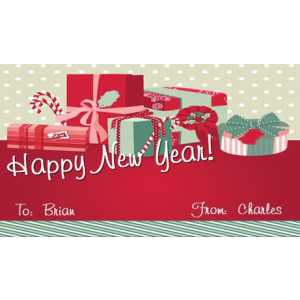 New Year Gift Tag  NY GT 0507