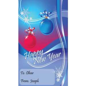 New Year Gift Tag NY GT 0508