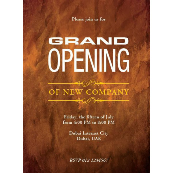 Office Inaugural Inv. Card 07 01 1