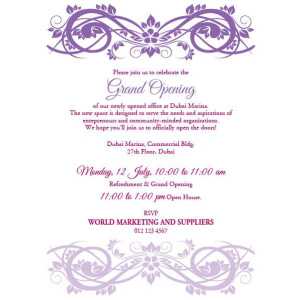 Office Inaugural Invitation OII 7110