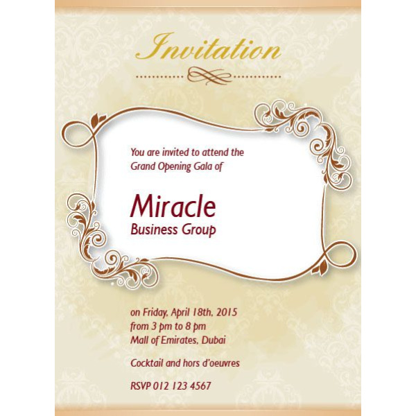Office Inaugural Inv. Card 14 01 1