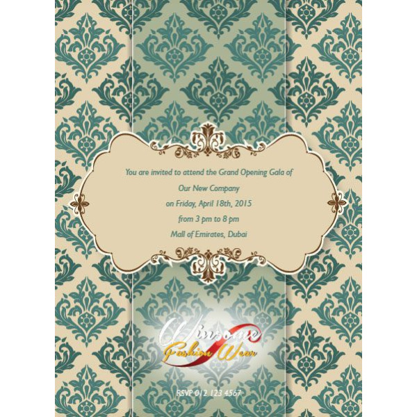Office Inaugural Inv. Card 18 01 1