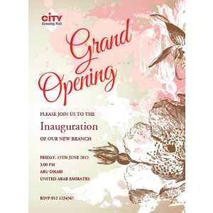 Office Inaugural Invitation OII 7120