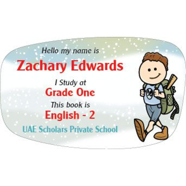 Personalised School Label 005