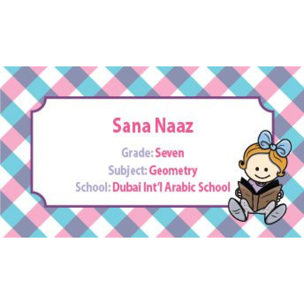 Personalised School Label