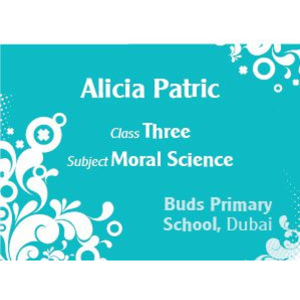 Personalised School Label