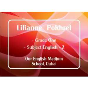 Personalised School Label