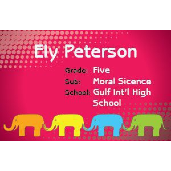 Personalised School Label