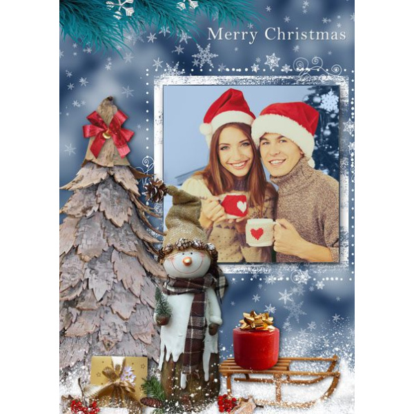 Personalised Christmas Card 050 a60j vv 1