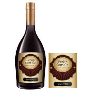 Rectangle Bottle Label RBL 0034