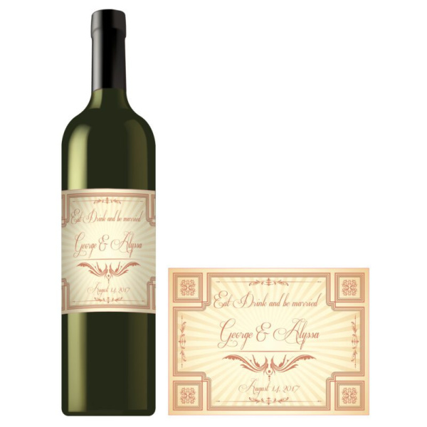 Rectangle bottle labels 0051 1