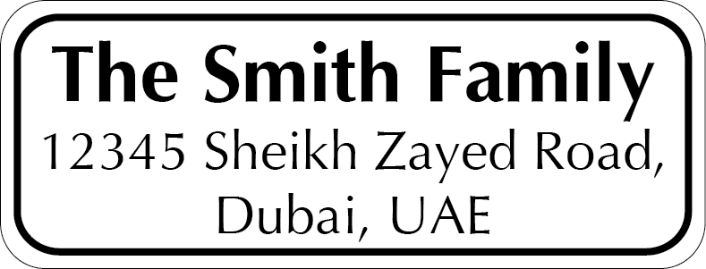 Personalised Return Address Labels ST RAL 007