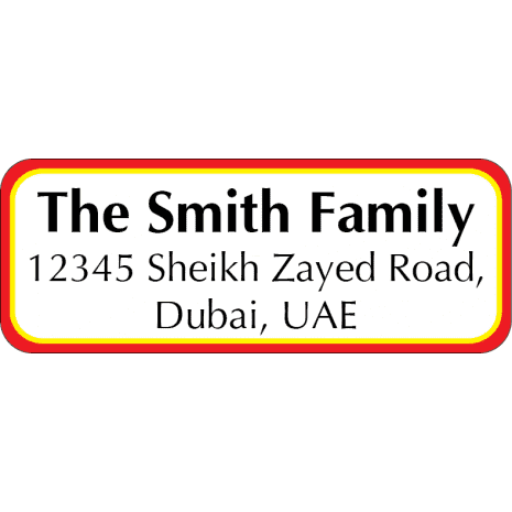 Personalised Return Address Labels ST RAL 008