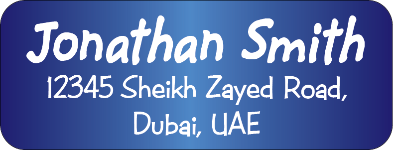 Personalised Return Address Labels ST RAL 009