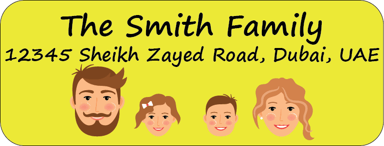 Personalised Return Address Labels ST RAL 0011