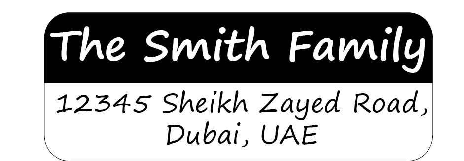 Personalised Return Address Labels ST RAL 0012