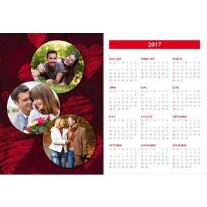Valentine Poster Collage Calendar