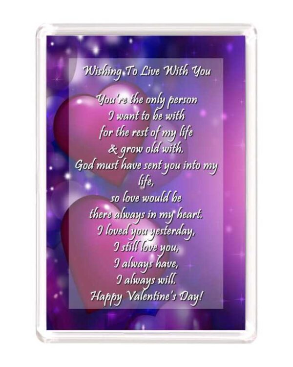 Valentines 4x6 Wishing To Live With You 1