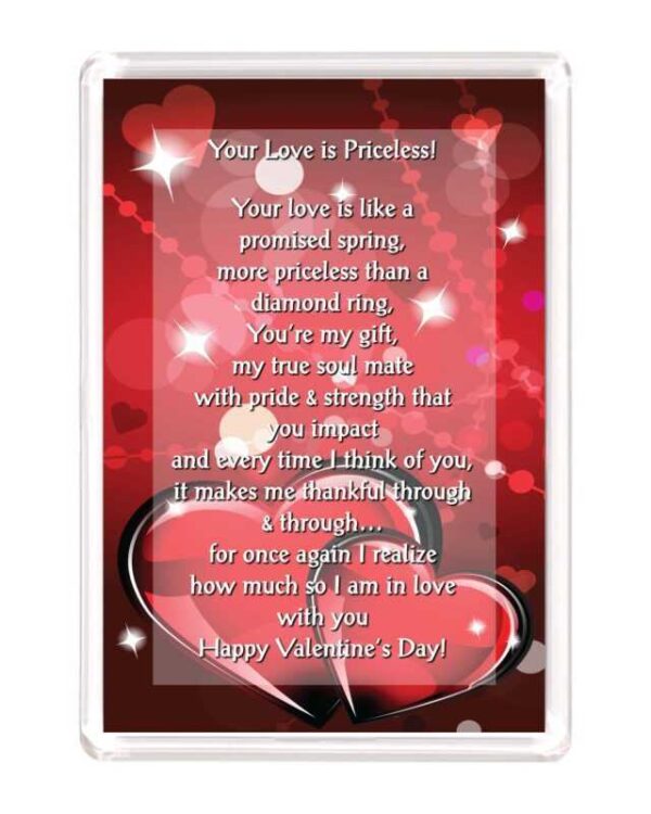 Valentines 4x6 Your Love is Priceless 1