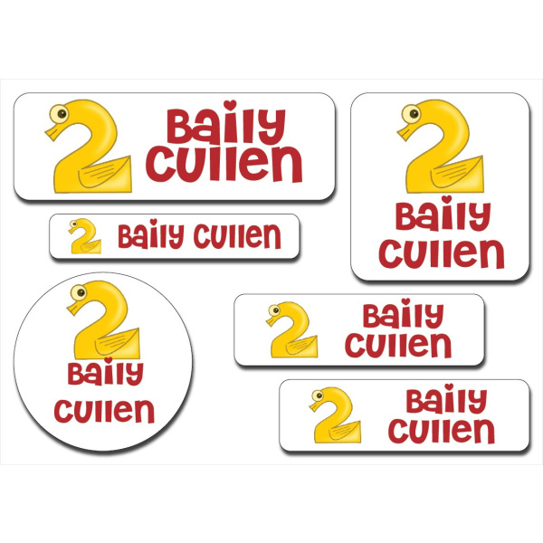 Waterproof Label for Kids Alphabet 1