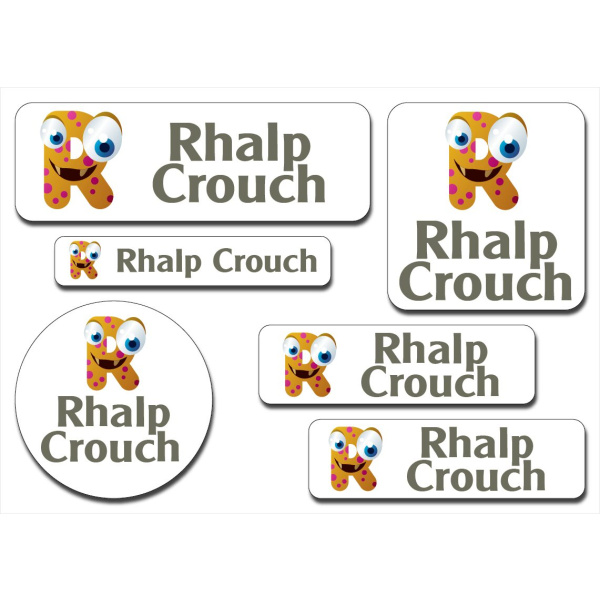 Waterproof Label for Kids Alphabet 2