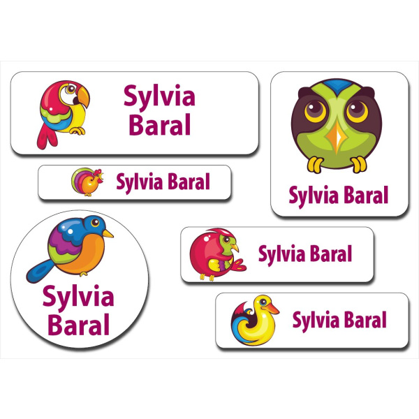 Waterproof Label for Kids Bird 2