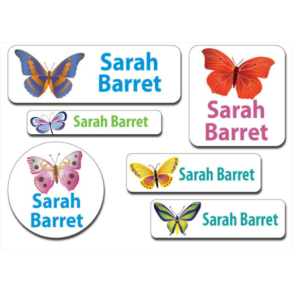 Waterproof Label for Kids Butterfly 1