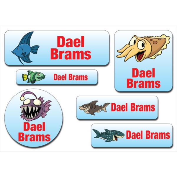 Waterproof Label for Kids Fish 2