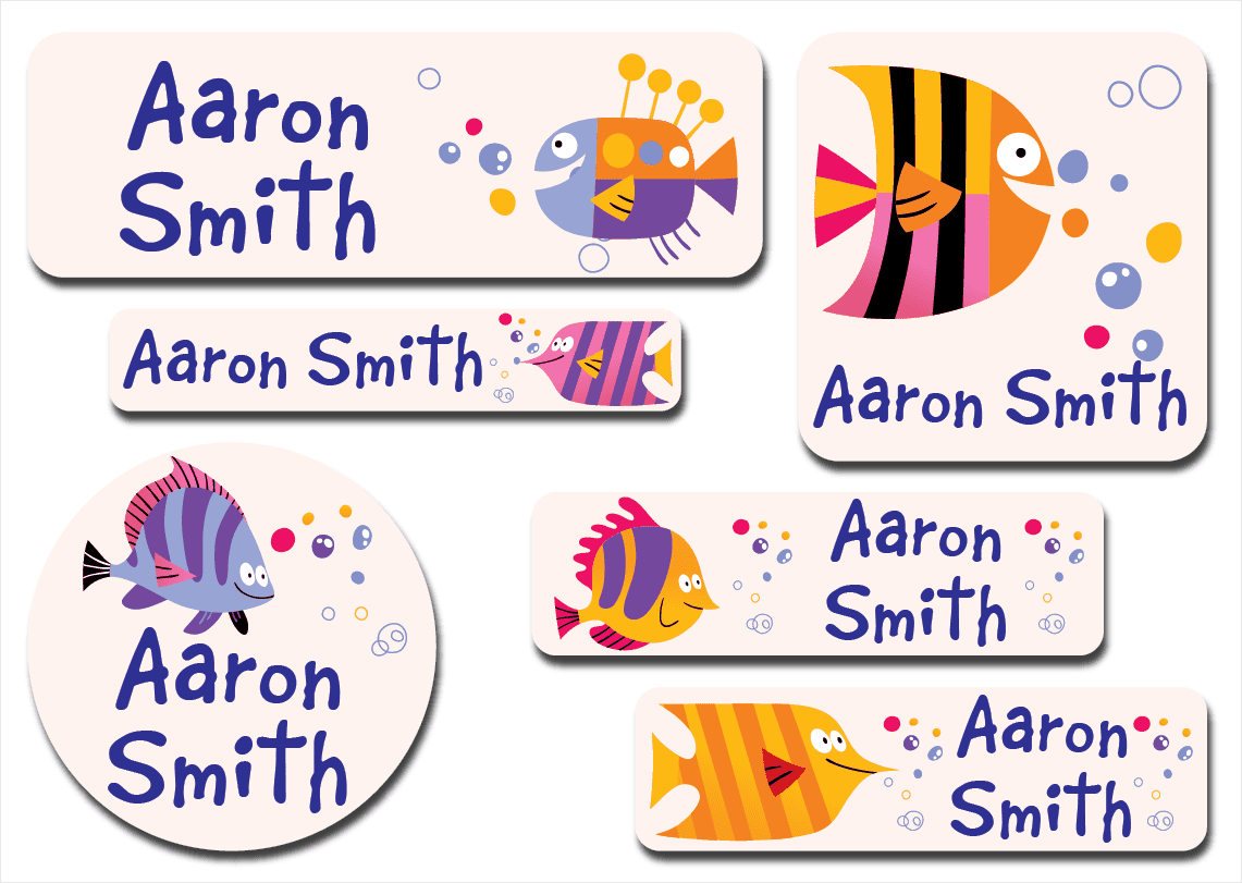 Waterproof Label for Kids Fish KWF 014