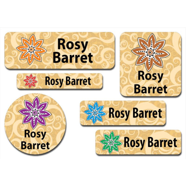 Waterproof Label for Kids Flower 5