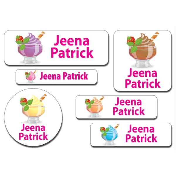 Waterproof Label for Kids Ice Cream 1