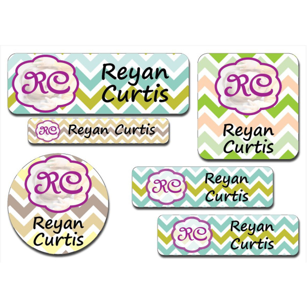 Waterproof Label for Kids Monogram 1