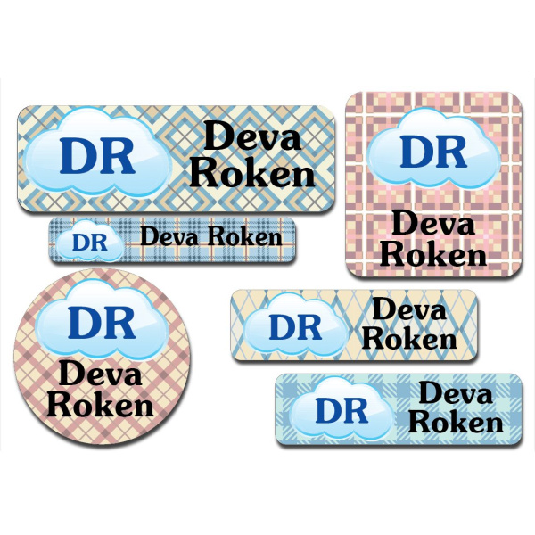 Waterproof Label for Kids Monogram 2