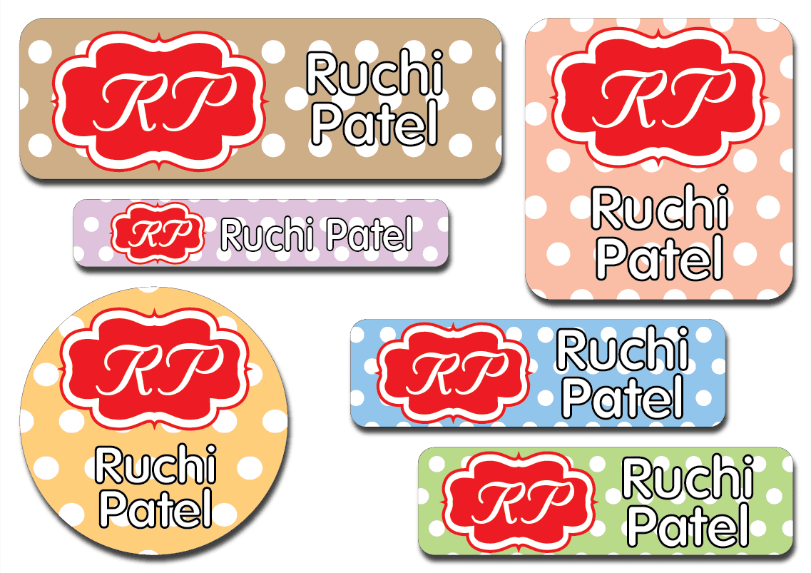 Waterproof Label for Kids Pattern 4