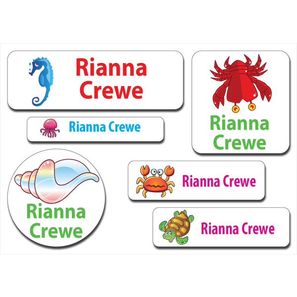 Waterproof Label for Kids Under Water Animal 1