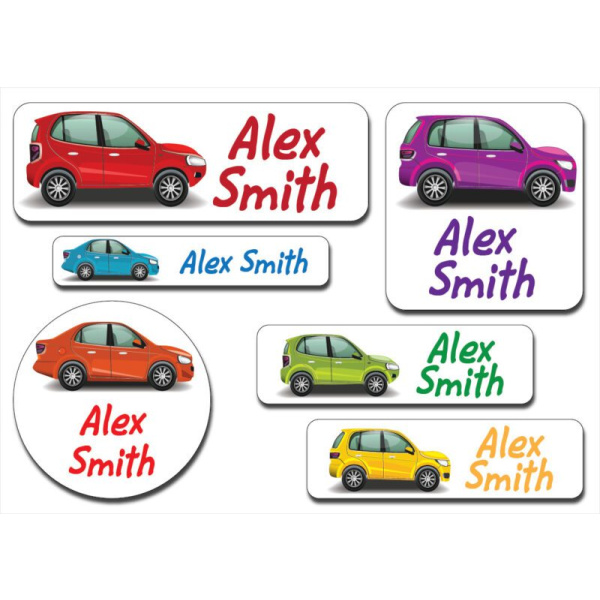 Waterproof Label for Kids cars02 KWC 014
