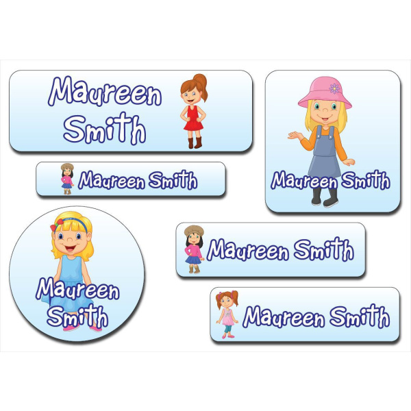 Waterproof Label for Kids child cartoon female KWC 020