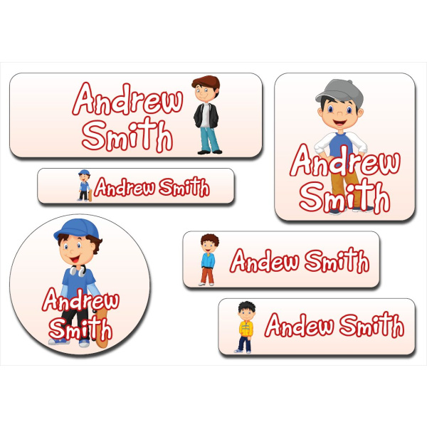 Waterproof Label for Kids child cartoon male KWC 021