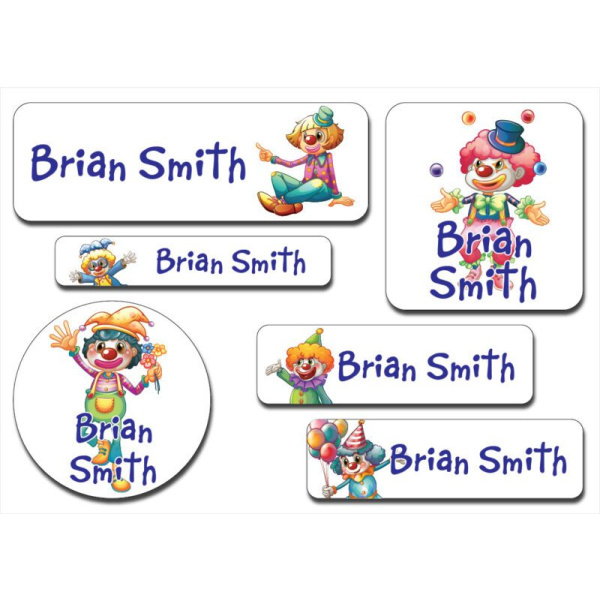 Waterproof Label for Kids clowns KWC 023