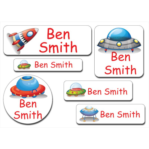 Waterproof Label for Kids flying saucer KWF 015