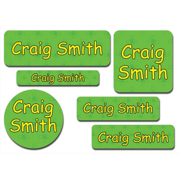 Waterproof Label for Kids green background02 KWG 004