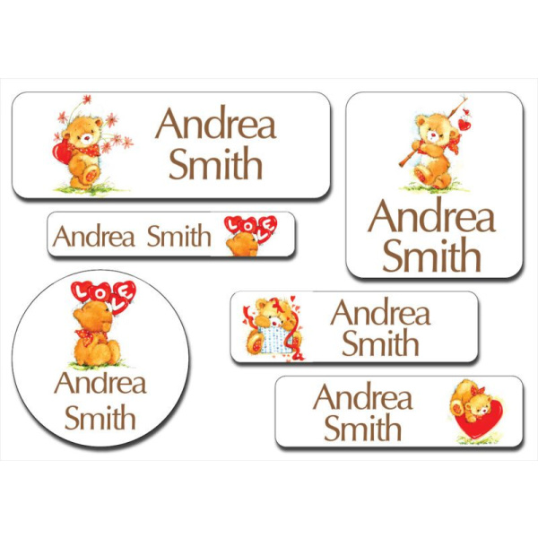 Waterproof Label for Kids teddy bear04 KWT 005