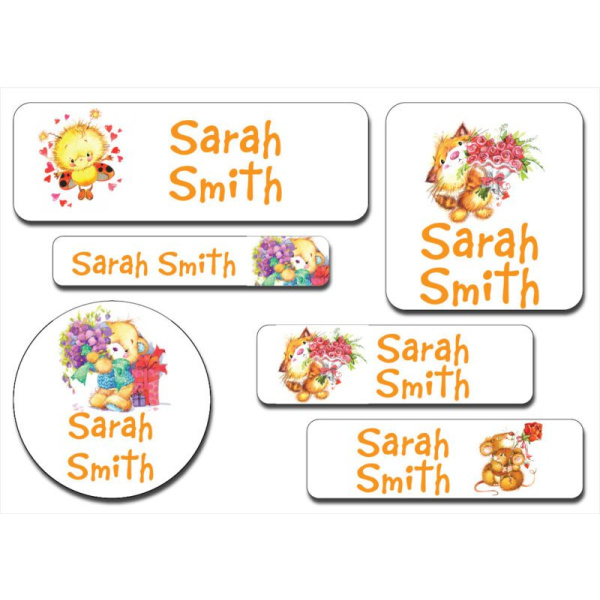 Waterproof Label for Kids teddy bear05 KWT 006