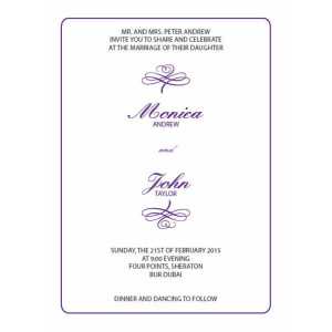 Wedding Invitation Card WIC 7821