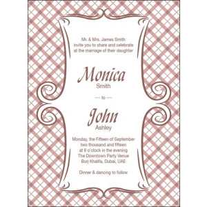 Wedding Invitation Card WIC 7854